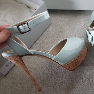Mint Jessica Simpson platform heels